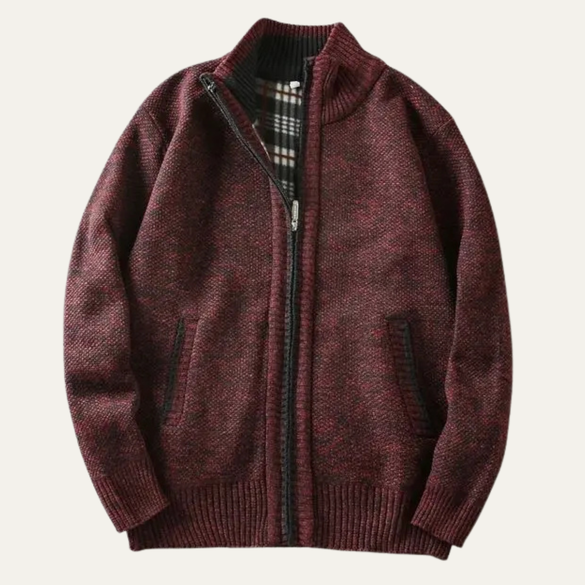 The Southwick Men's Chunky Knit Zip Layer Jacket