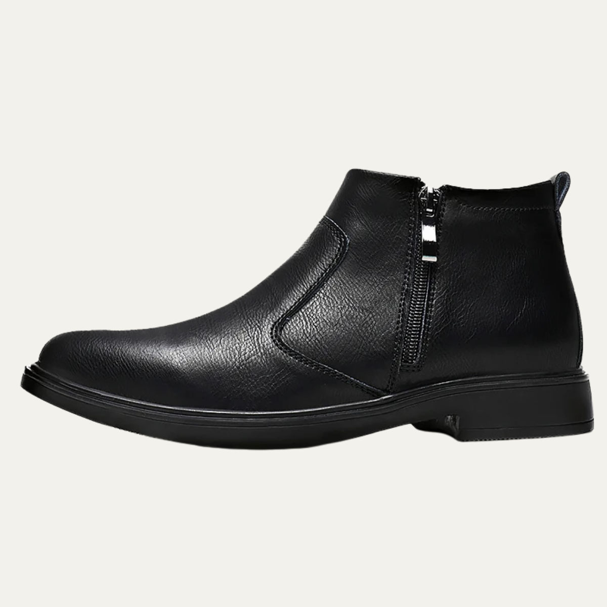 The Amantea Bottines Habillées Décontractées en Cuir avec Fermeture Éclair pour Homme