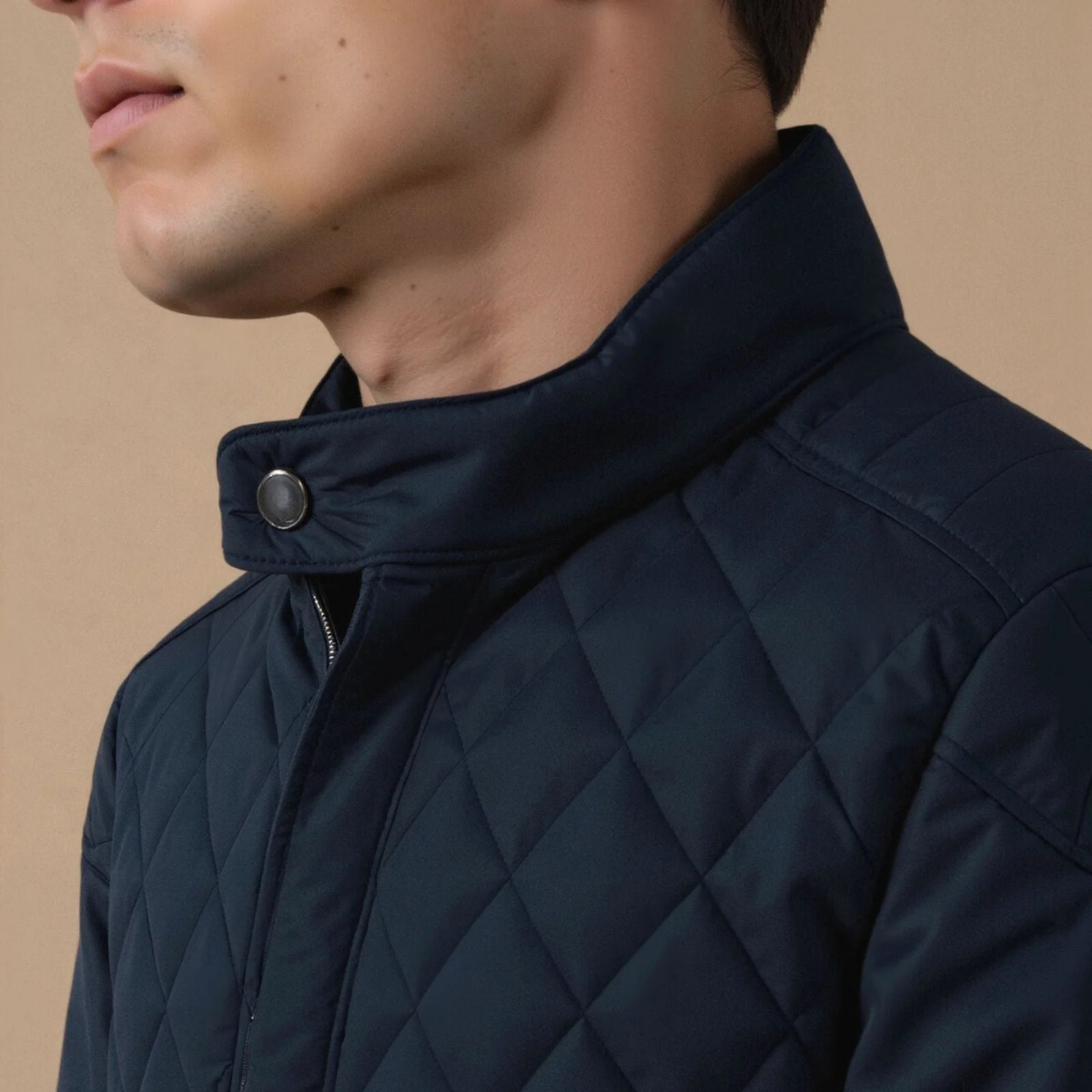 The Evoque Veste matelassée bleu marine pour homme – Style Old Money de luxe
