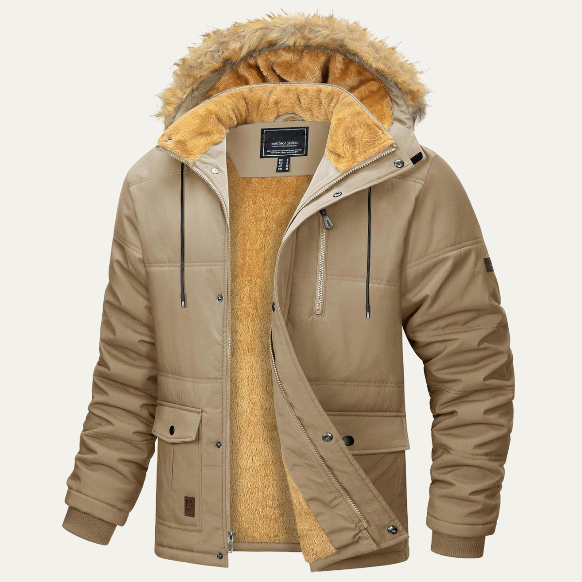 The Briarcliff Veste parka d’hiver pour homme avec capuche amovible
