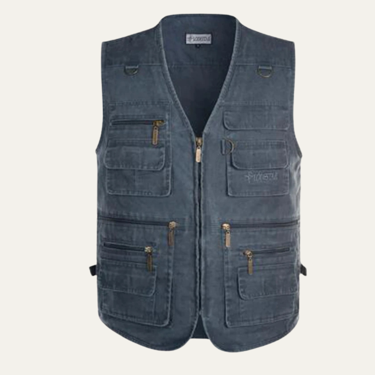 The Benevento – Gilet Homme Sans Manches Multi-Poches Coton Léger