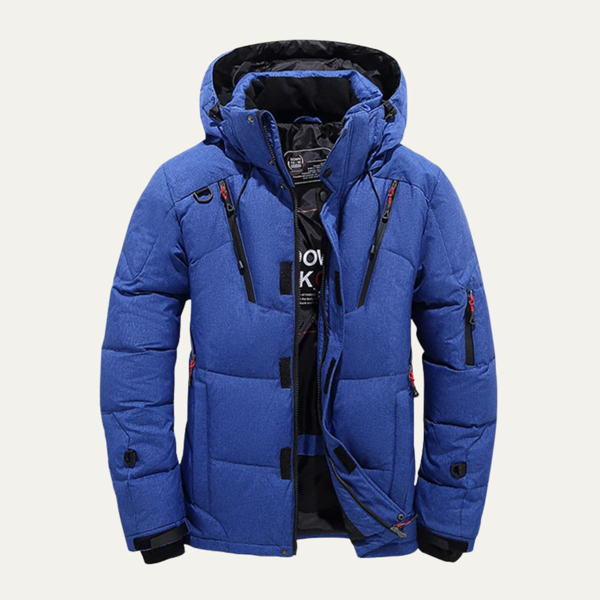 The Foxglove Veste parka d’hiver isolée avec capuche pour homme