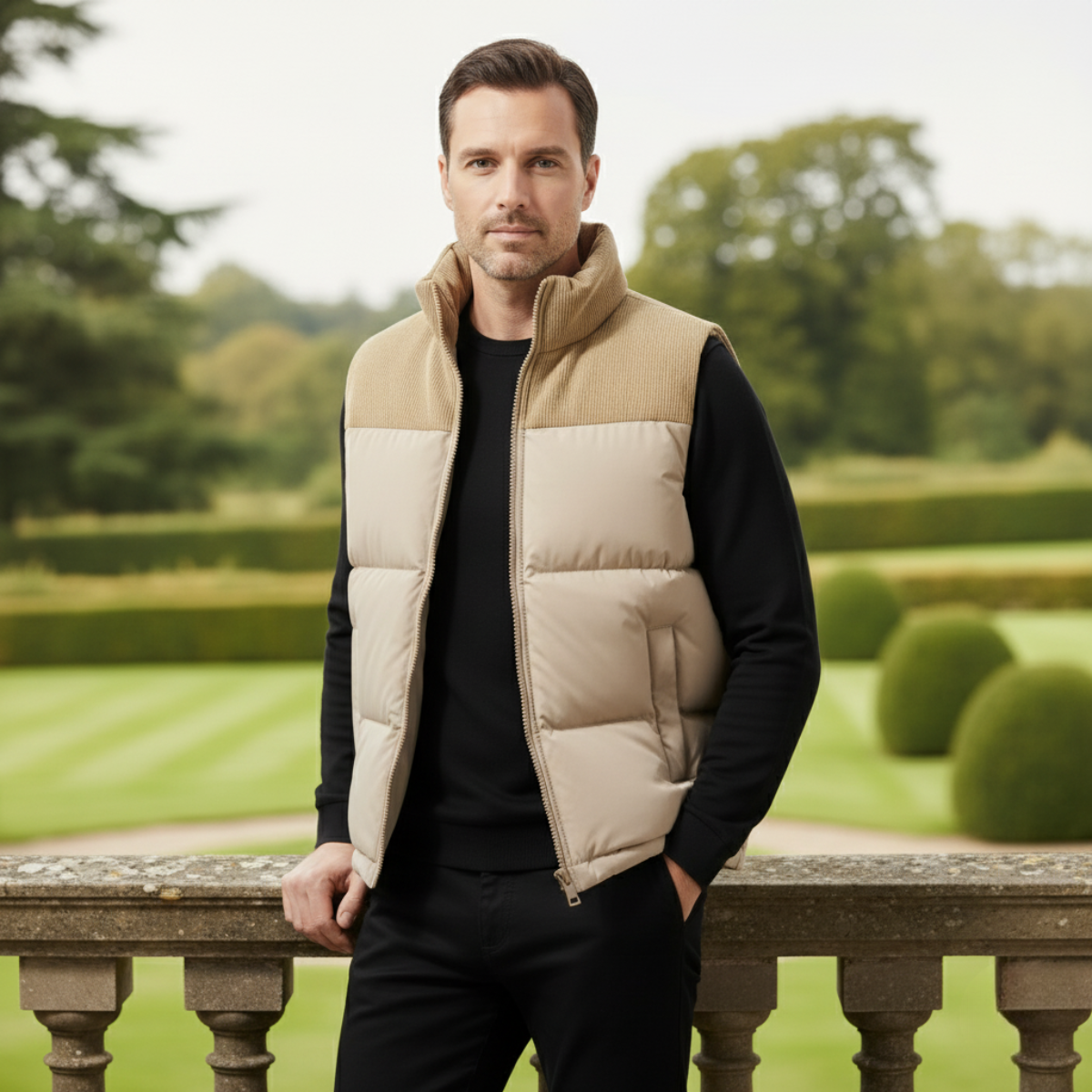 The Port Isaac Gilet Puffer Matelassé Chic pour Homme