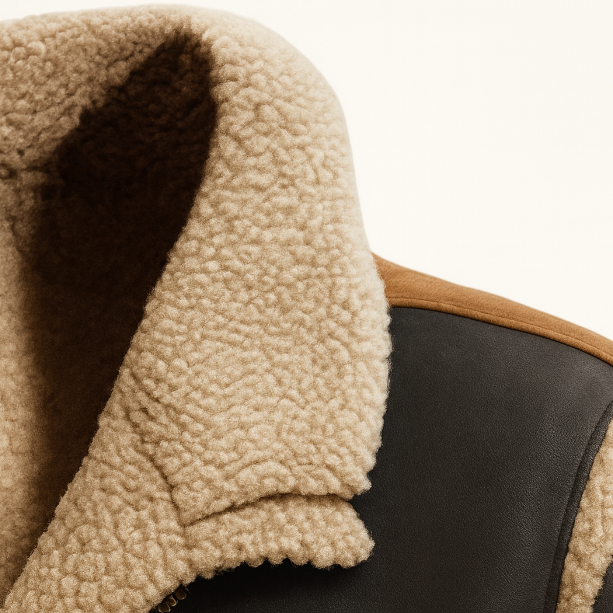 The Rhyl – Gilet Sherpa Homme Sans Manches Suédine Chaud