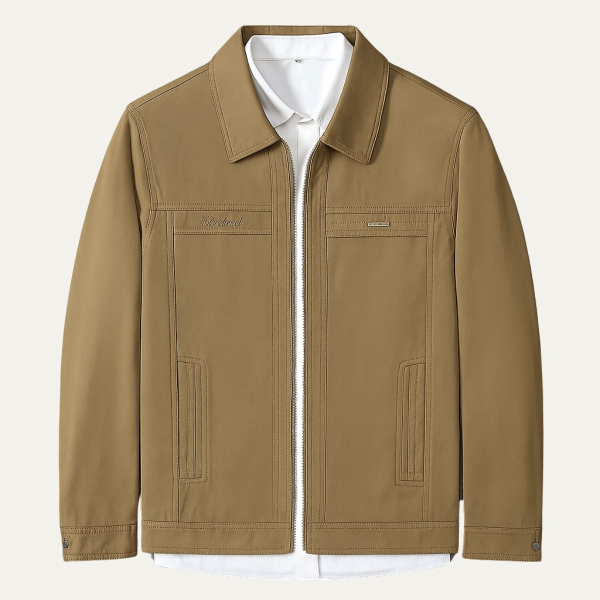 The Fairford Veste en coton Harrington avec fermeture éclair sur le devant pour homme
