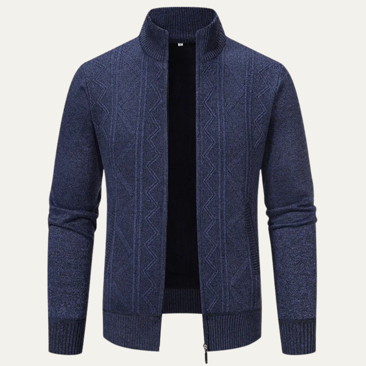 The Chianti – Veste Tricotée Zippée à Motifs Homme