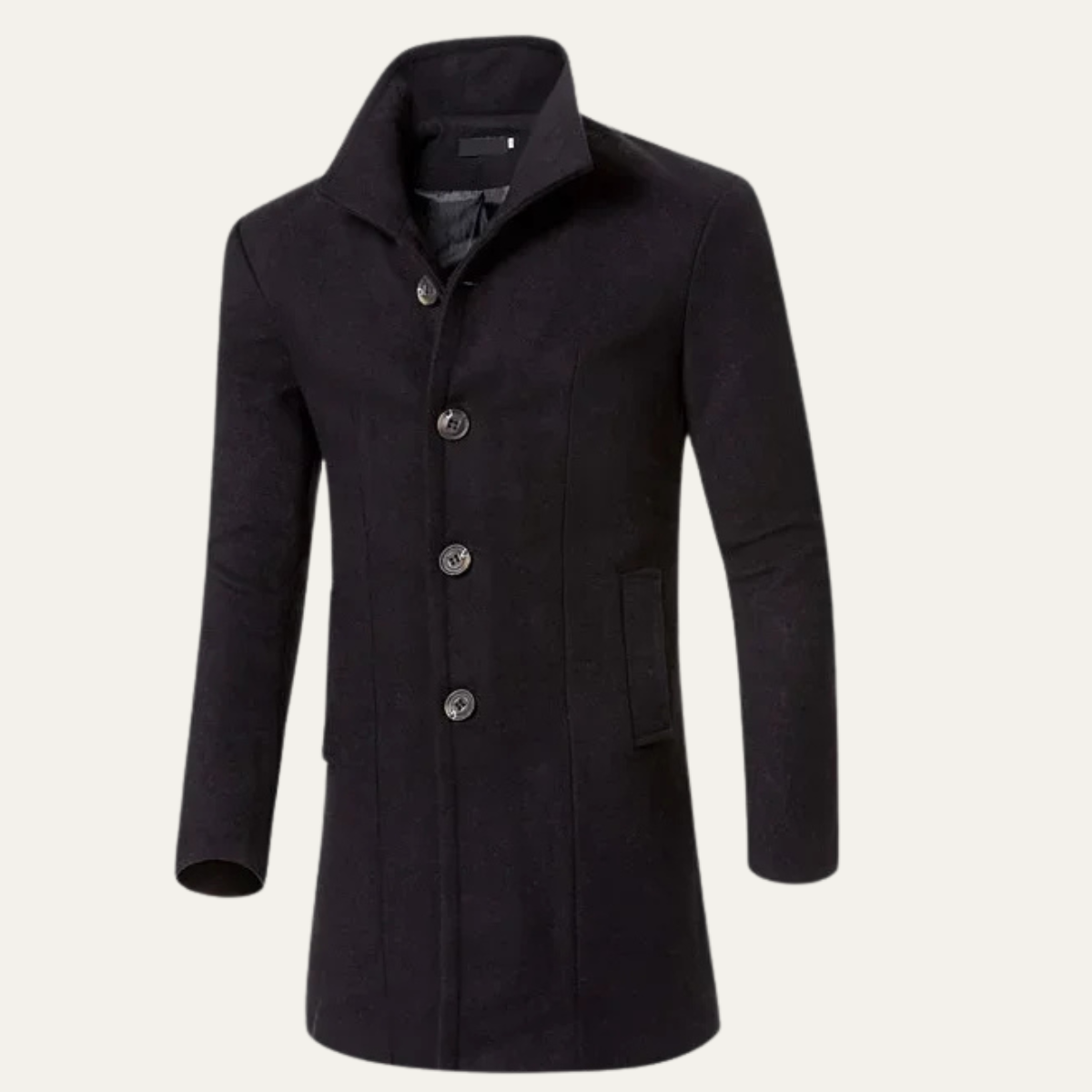 The Perth Manteau long décontracté élégant en laine mélangée pour homme