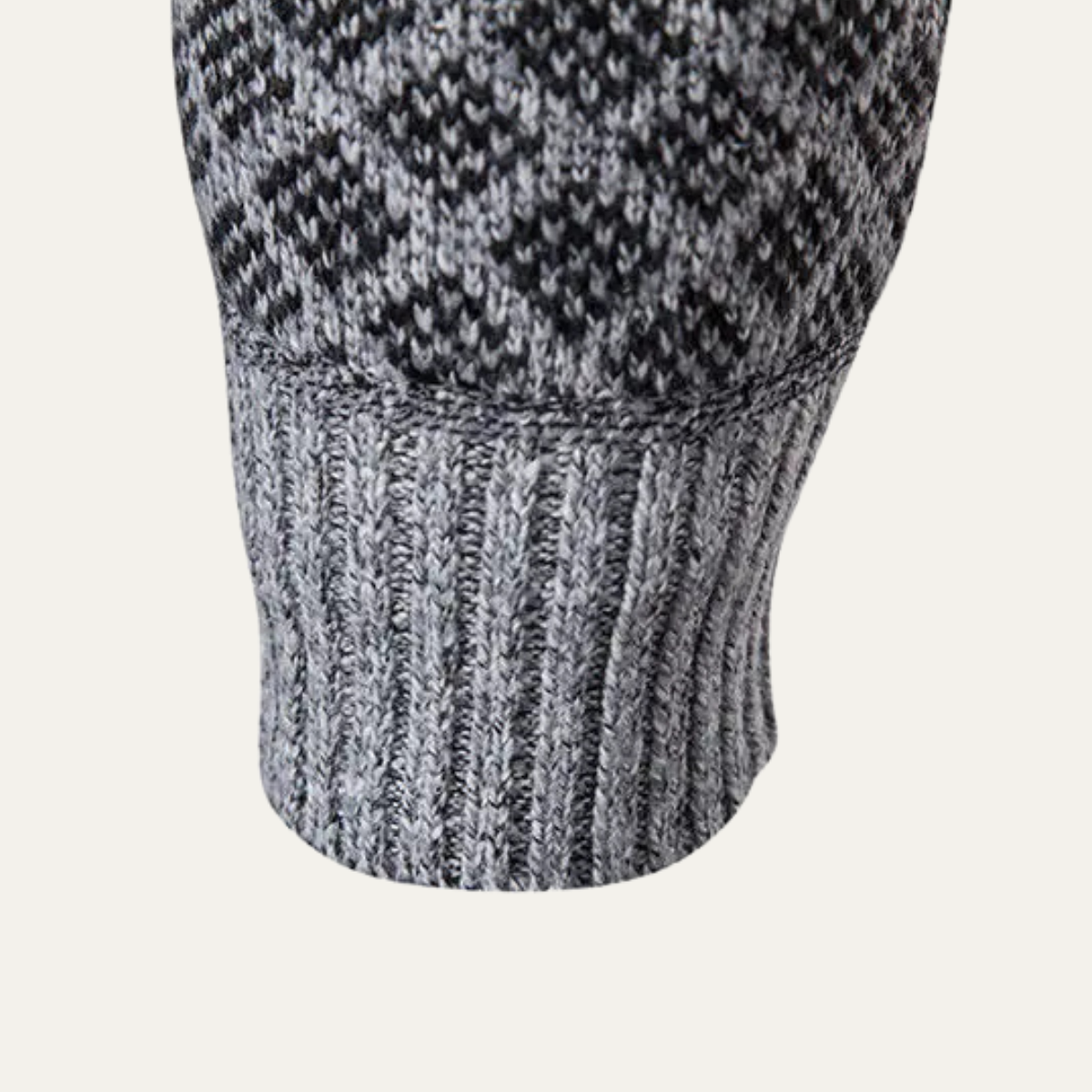 The Bibbona – Cardigan Tricotée Zippée à Motifs Homme