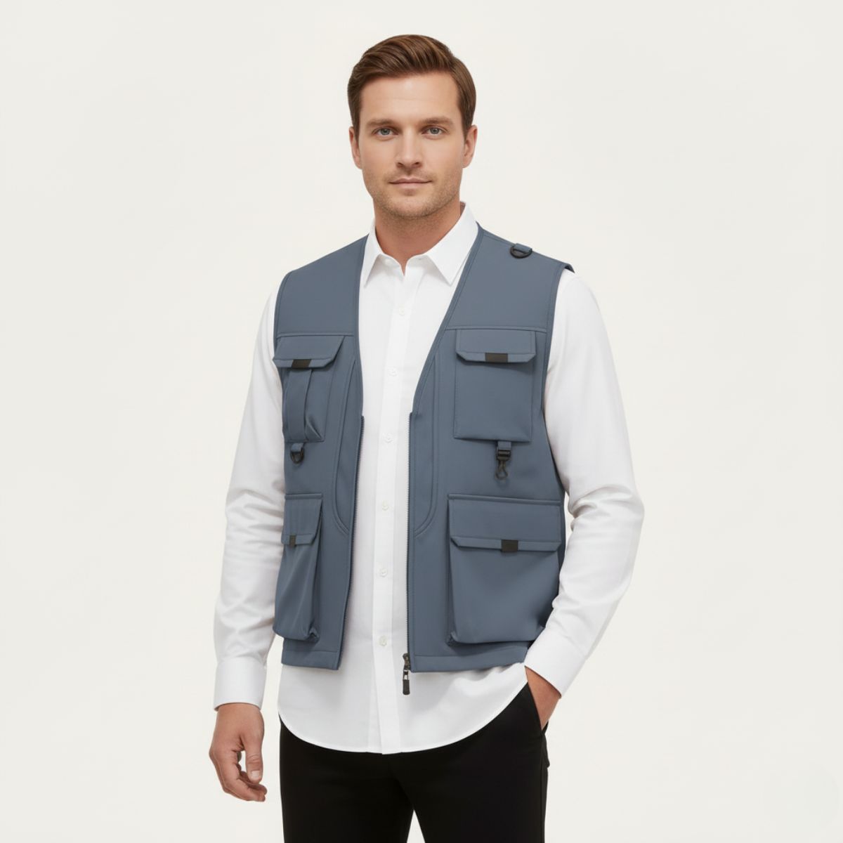 The Sorrento Gilet cargo utilitaire à poches multiples pour homme