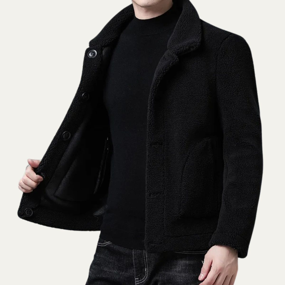 The Brecon Veste polaire chaude d’hiver avec poches pour homme