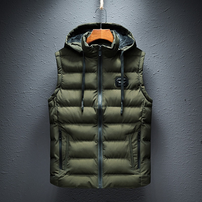 The Orvieto Gilet d'hiver léger sans manches à capuche pour homme