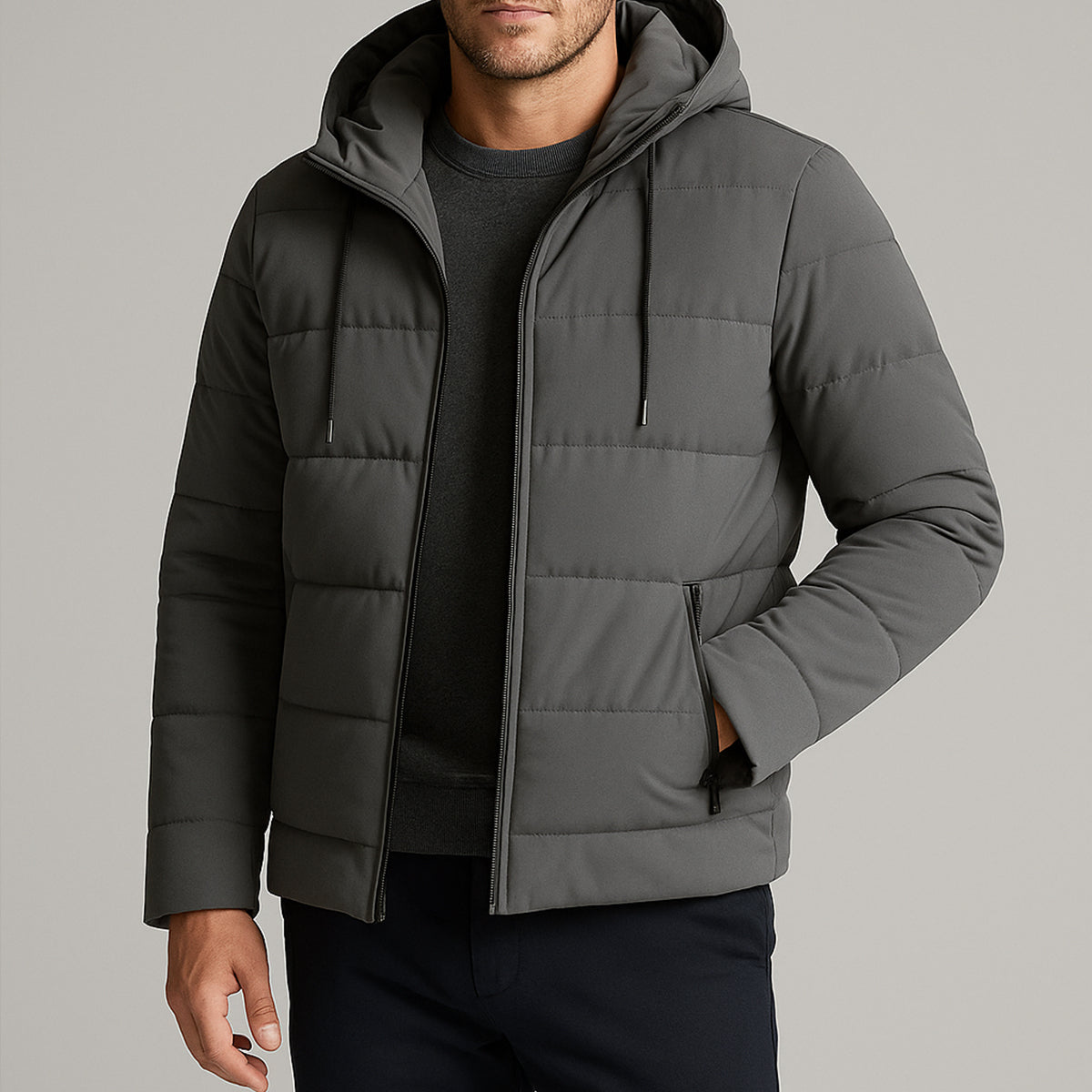 The Edinburgh Parka imperméable pour homme - Doudoune d'hiver à capuche