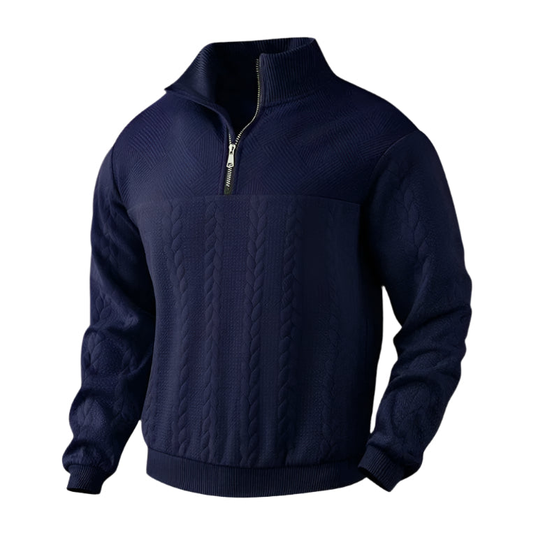The Amalfi Pull demi zip pour homme à col zippé