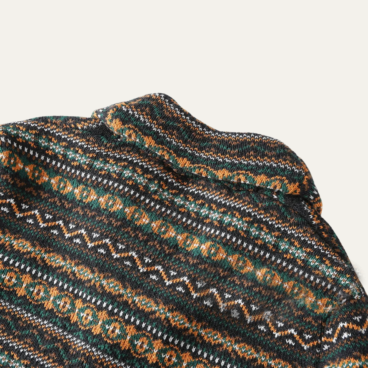 The Isola Bella - Cardigan d'hiver vintage en laine nordique pour homme