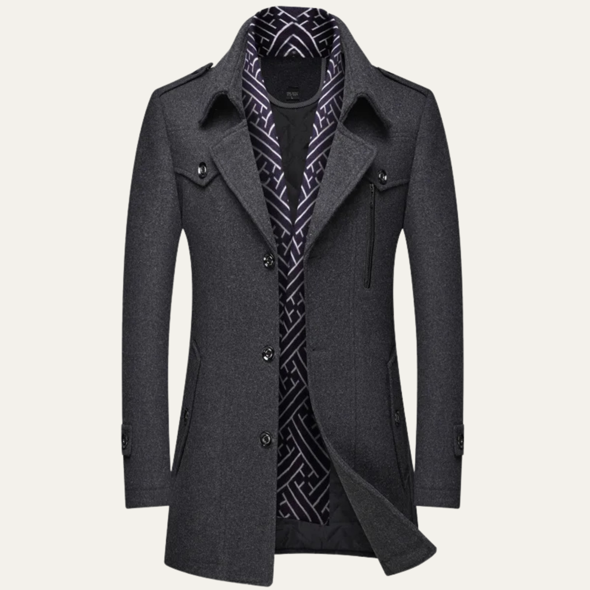 The Avebury - Manteau Trench d'Hiver Double Boutonnage pour Homme