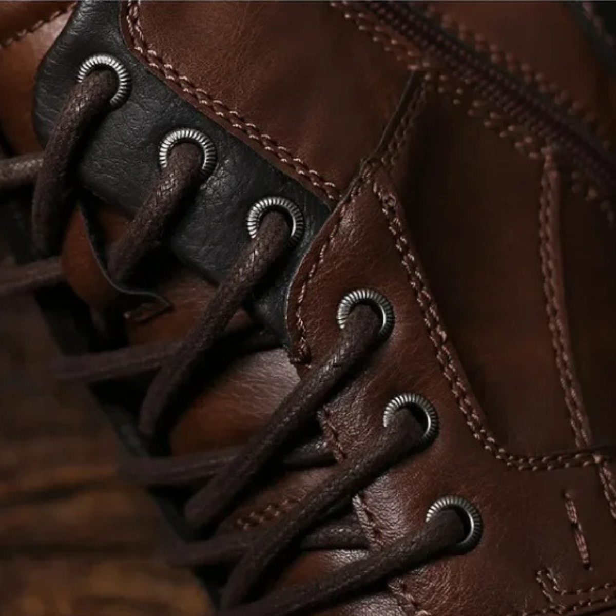 The Stanhope - Bottes de Biker Vintage Durables pour Hommes