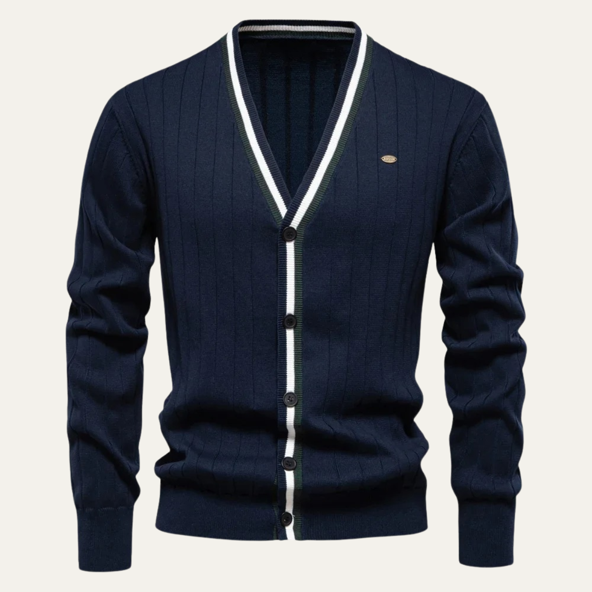 The Montecatini – Cardigan Boutonné Col V Homme
