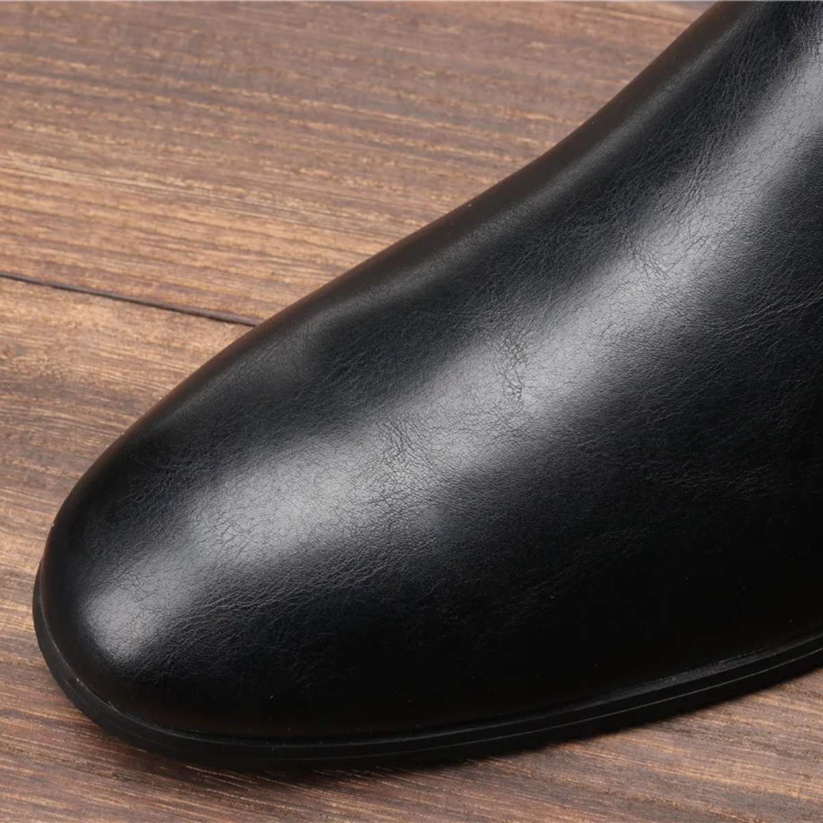 The Agrigento - Bottes Chelsea en cuir pour homme avec empiècements latéraux élastiques