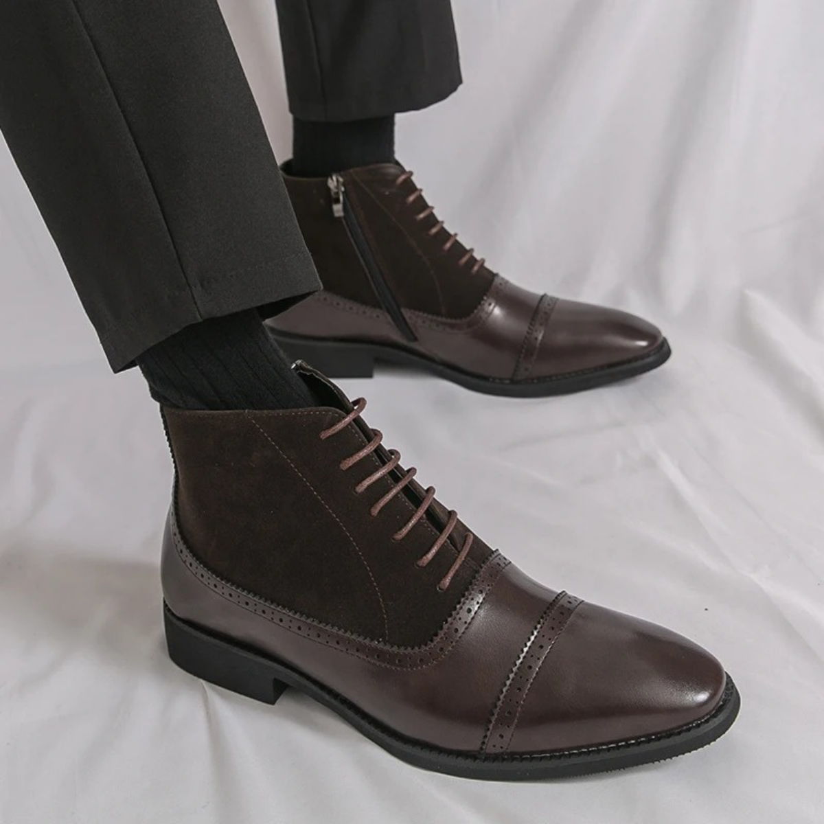 The Thistlewood Bottines Chelsea Élégantes en Cuir pour Homme