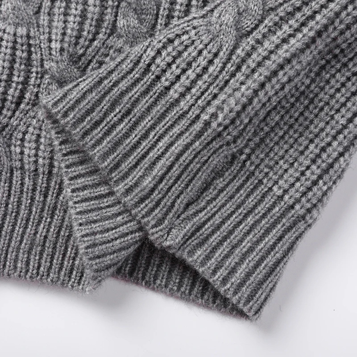 The Alberobello - Gilet V En Maille Texturé Chaud pour Homme