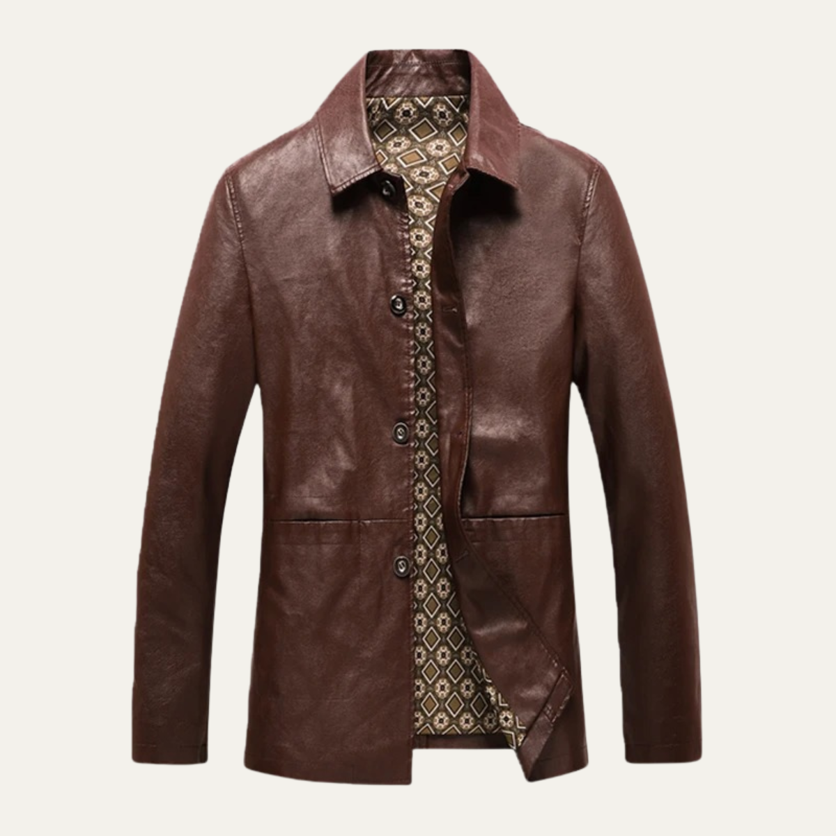 The Portofino - Veste d'Hiver en Cuir pour Homme