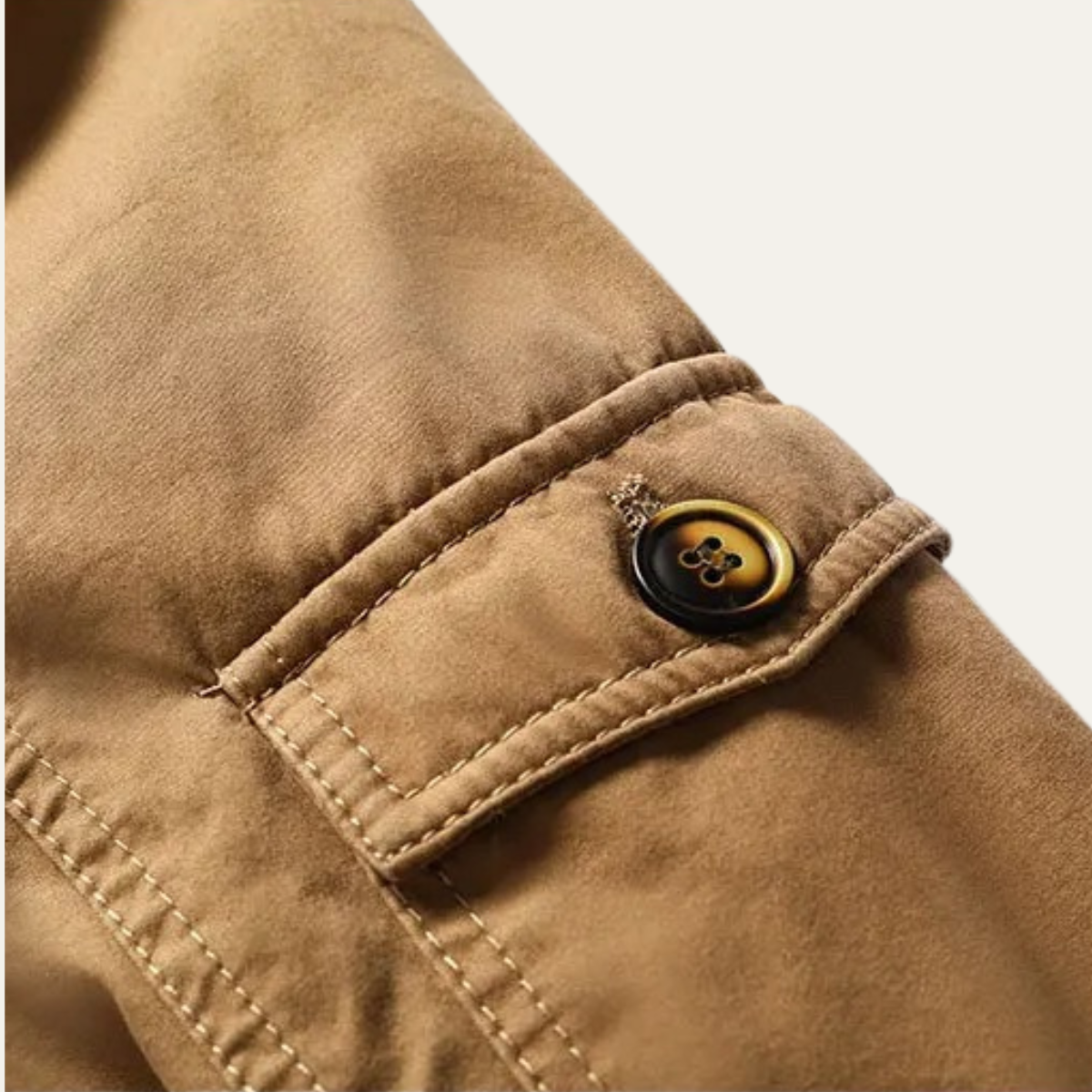 The Valpolicella - Parka d'hiver à capuche pour homme avec doublure en polaire