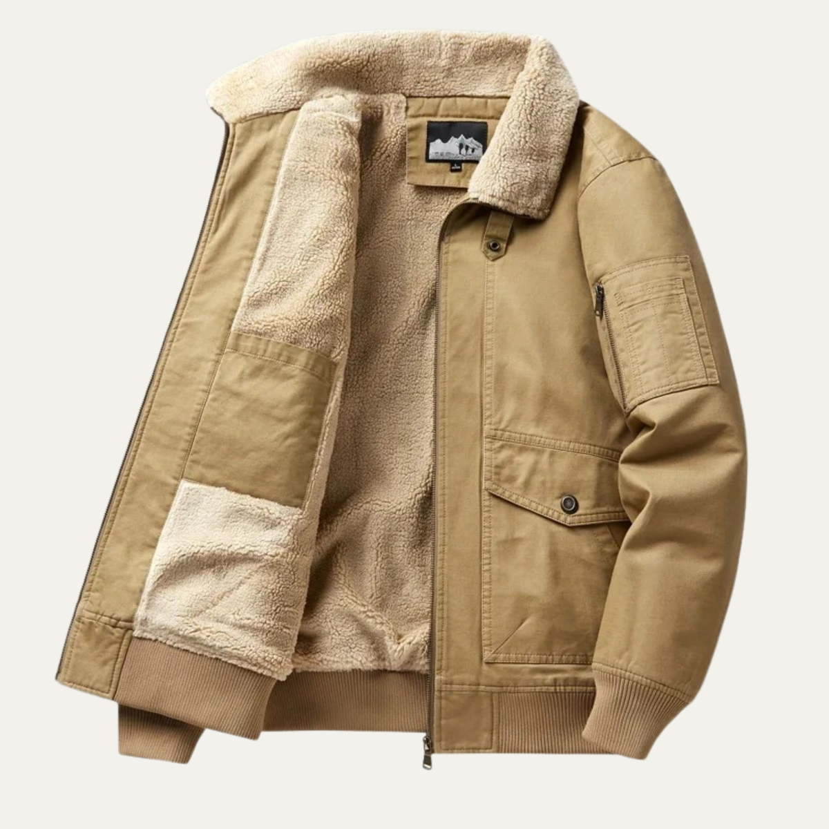 The Ironbridge - Veste Bomber en Polaire Chaude pour Hommes