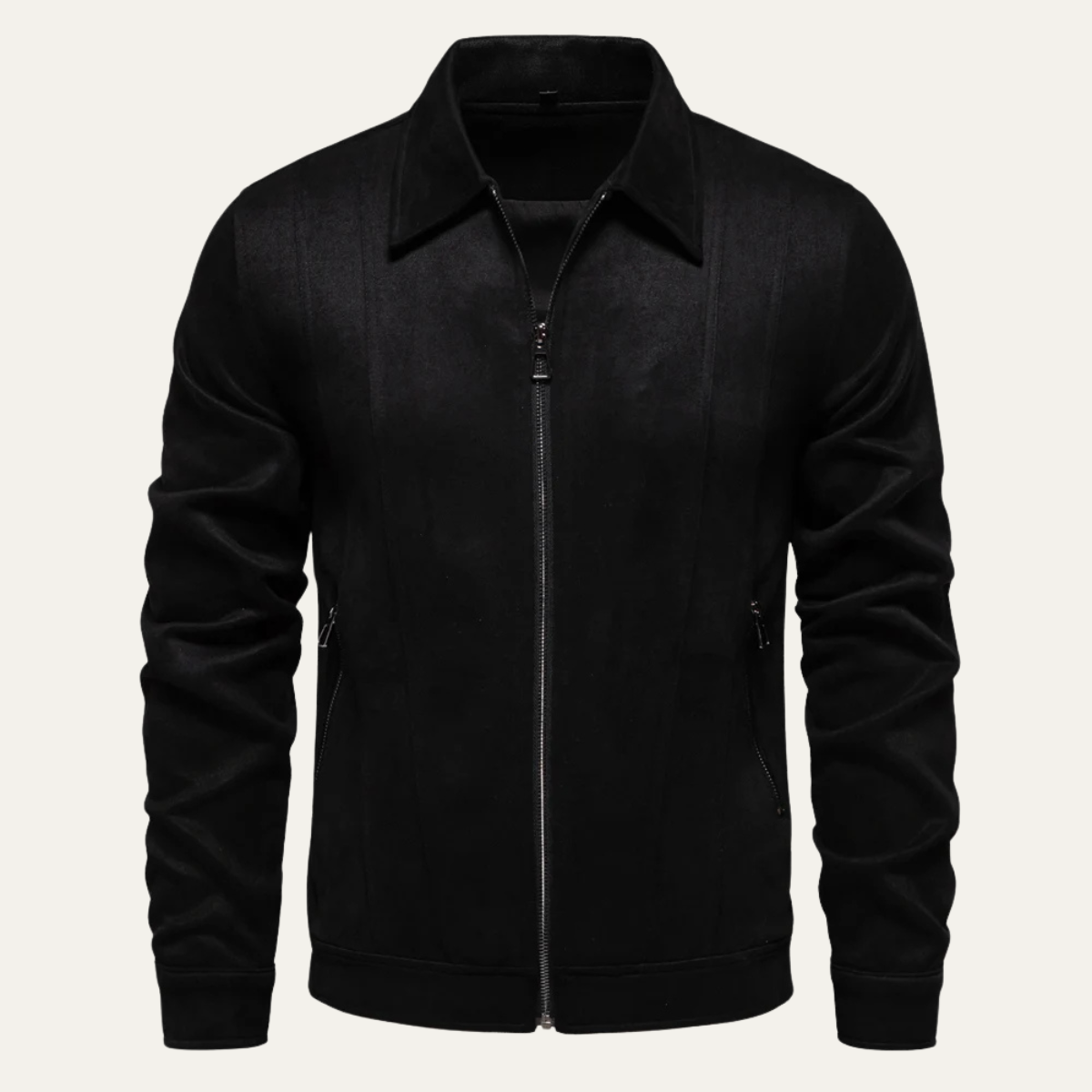 The Northgate - Veste de Cuir Biker Zippée Décontractée pour Homme