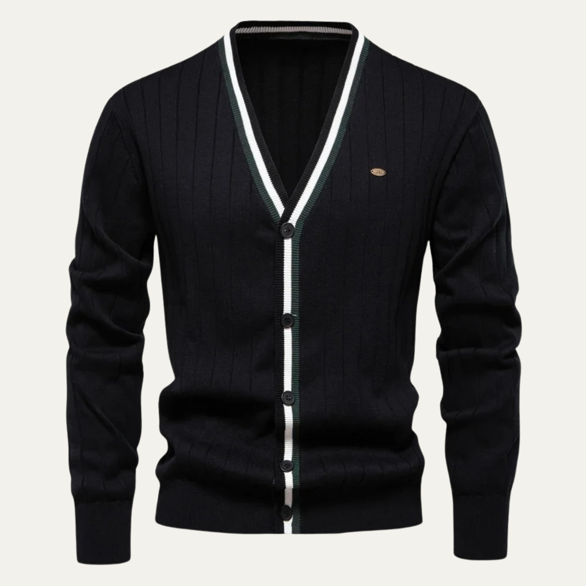 The Montecatini – Cardigan Boutonné Col V Homme