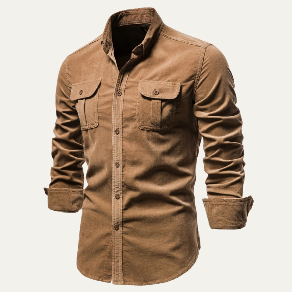 The Castellina - Chemise Casual à Boutons en Velours Côtelé pour Homme