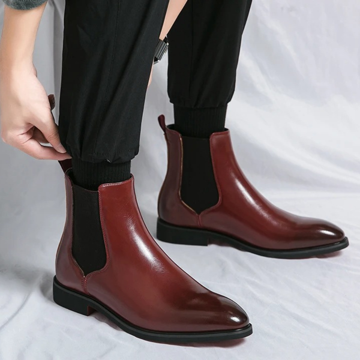 The Cobblestone Bottines Classiques à Enfiler en Cuir pour Homme