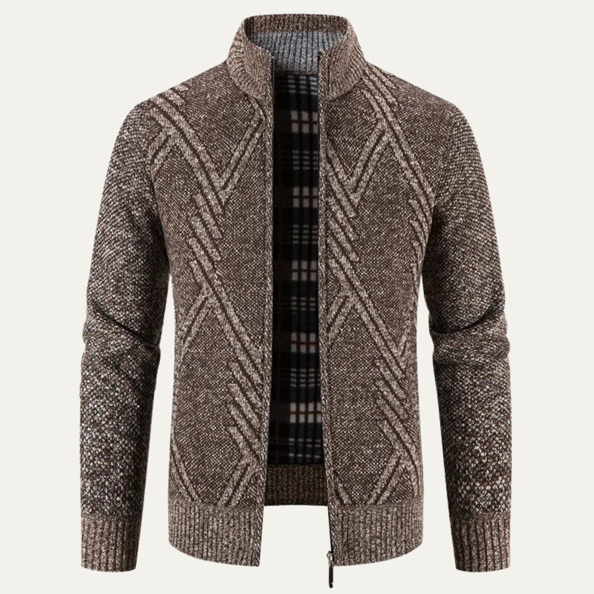 The Alford - Cardigan Zippé en Tricot pour Homme
