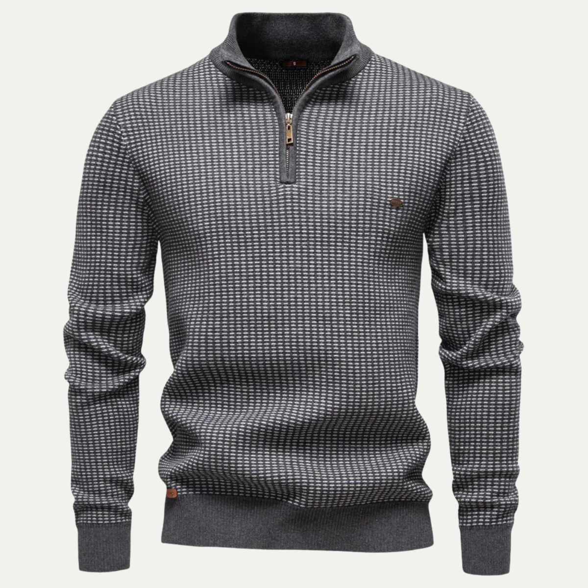 The Bellcrest - Pull Tricoté à Col Montant Épais et Chaud pour Homme