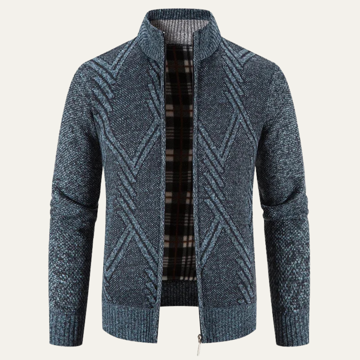 The Alford - Cardigan Zippé en Tricot pour Homme