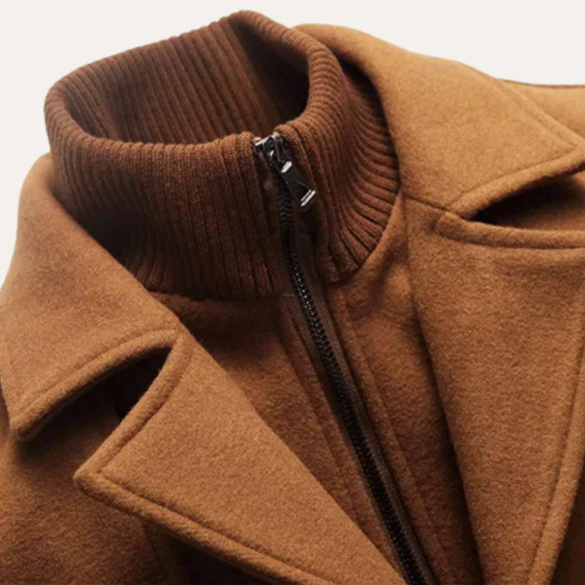 The Belgravia - Trench-coat pour homme en laine mélangée avec doublure matelassée