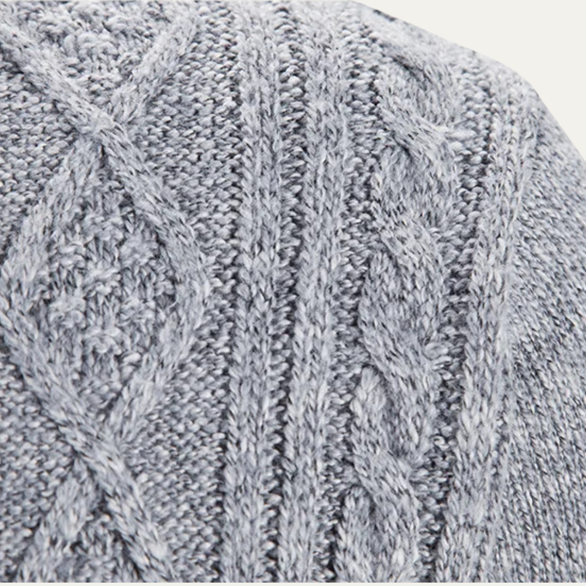 The Pienza - Veste Tricotée Zippée en Fleece Chaud pour Hommes