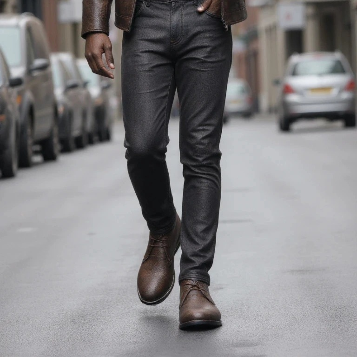 The Wildmere - Bottes en Cuir Marron Vintage pour Hommes