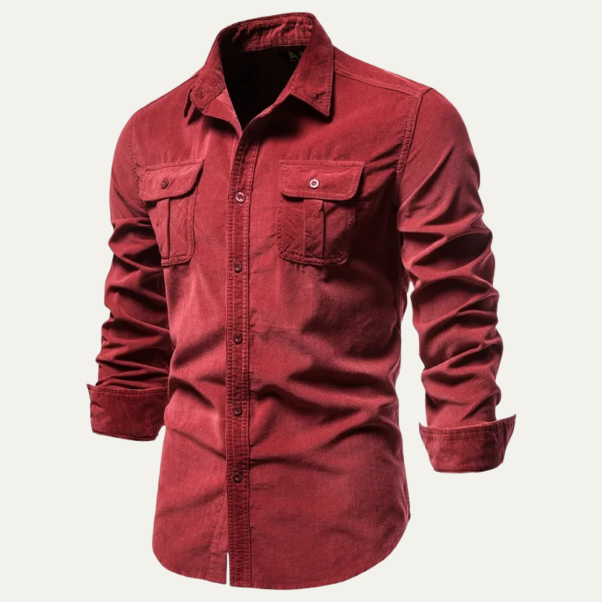 The Castellina - Chemise Casual à Boutons en Velours Côtelé pour Homme