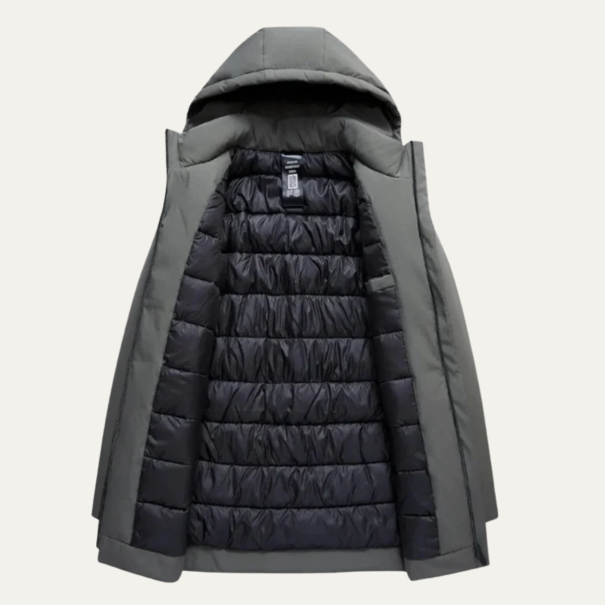The Maybach - Manteau d'hiver imperméable pour homme avec capuche