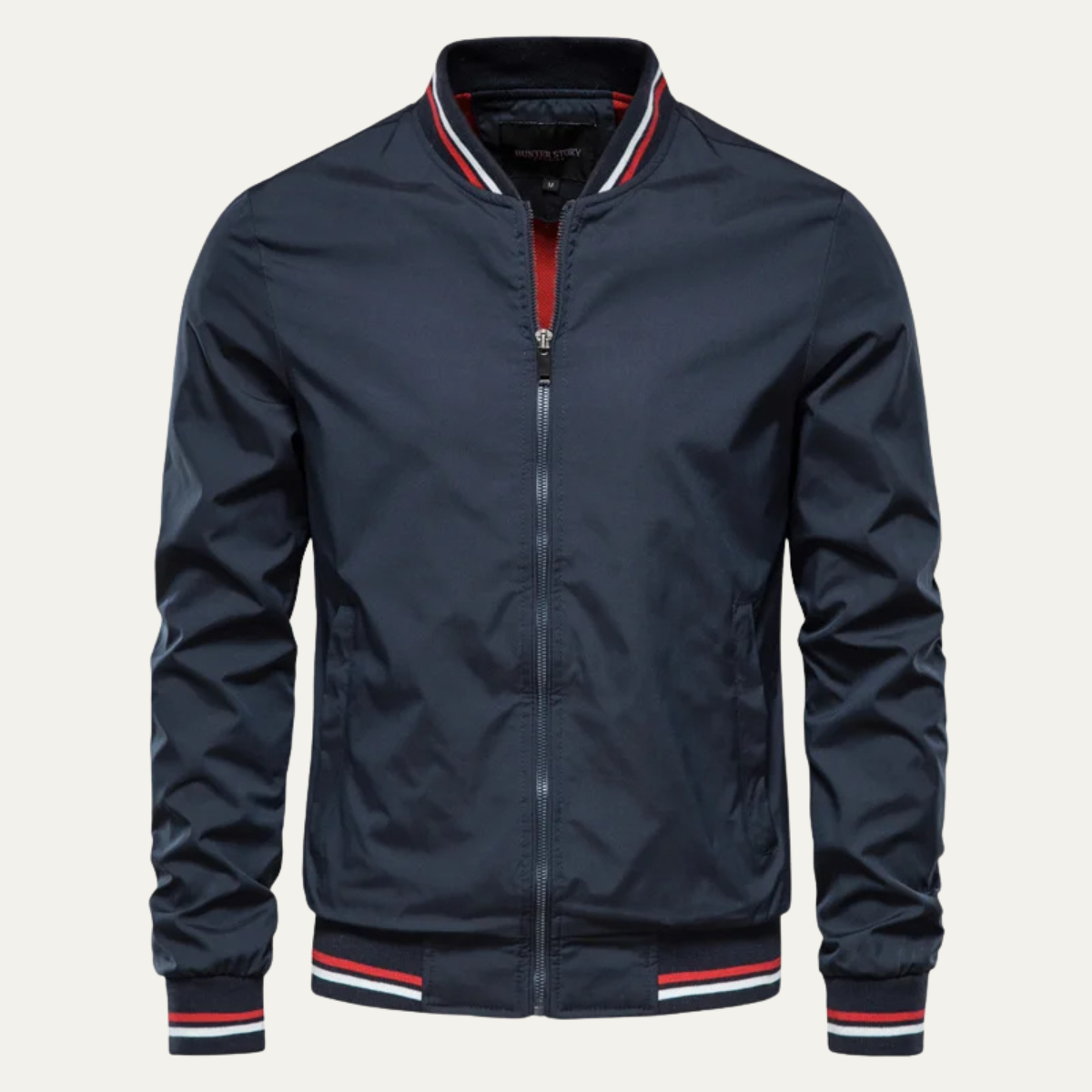 The Balmoral - Blouson bomber slim fit décontracté pour homme avec fermeture éclair