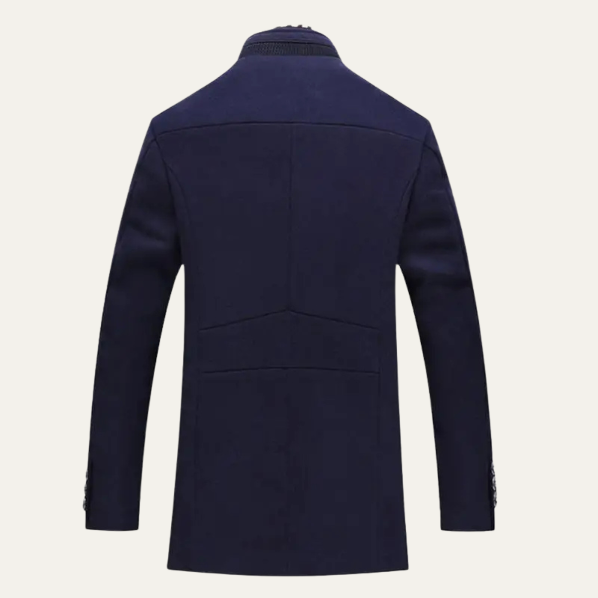 The Blenheim - Trench-coat en laine chic et décontracté pour homme avec col montant