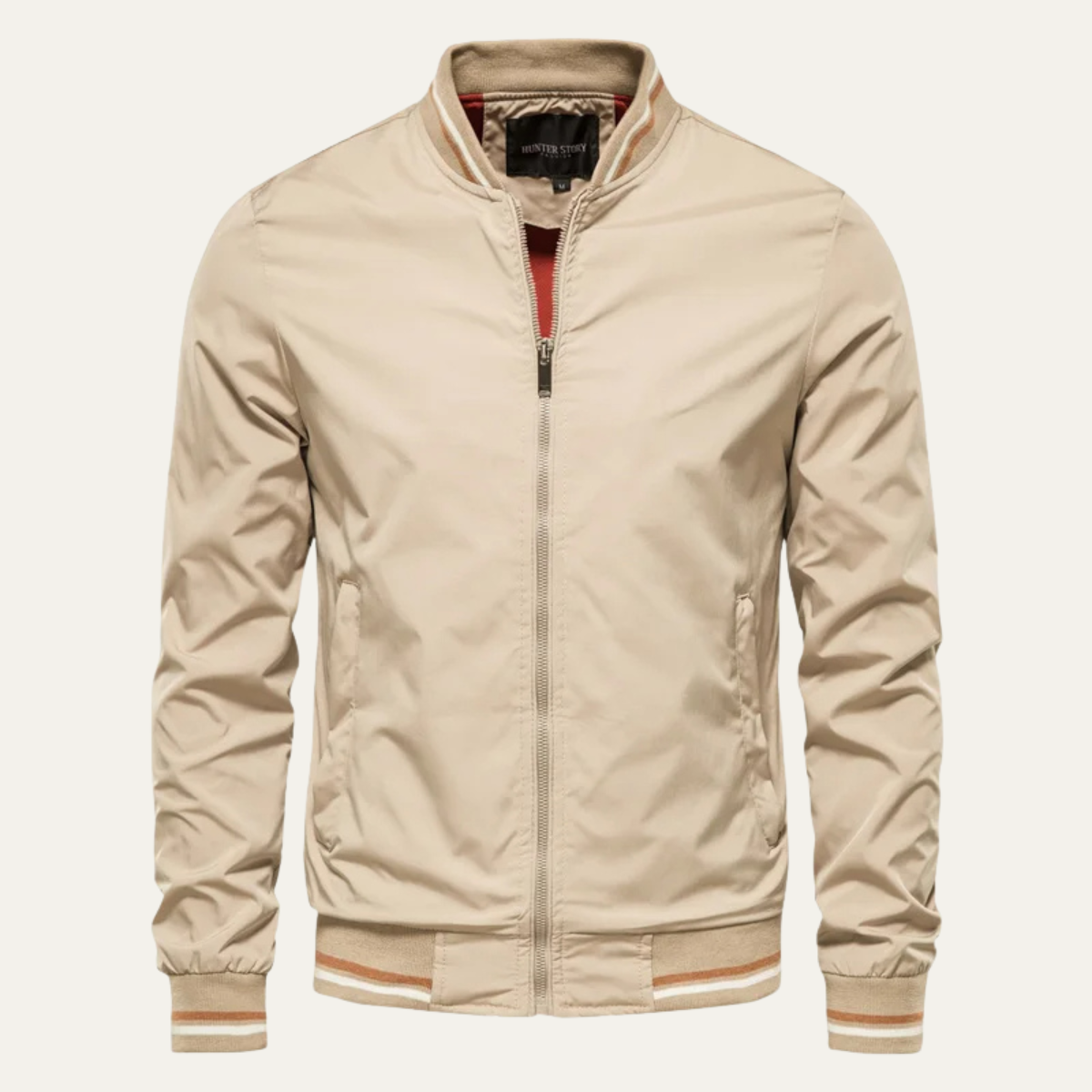 The Balmoral - Blouson bomber slim fit décontracté pour homme avec fermeture éclair