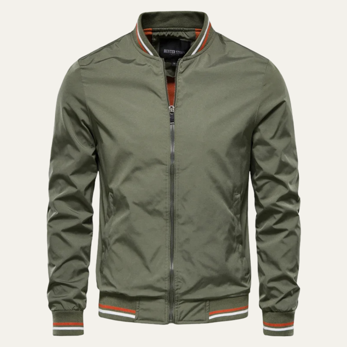 The Balmoral - Blouson bomber slim fit décontracté pour homme avec fermeture éclair