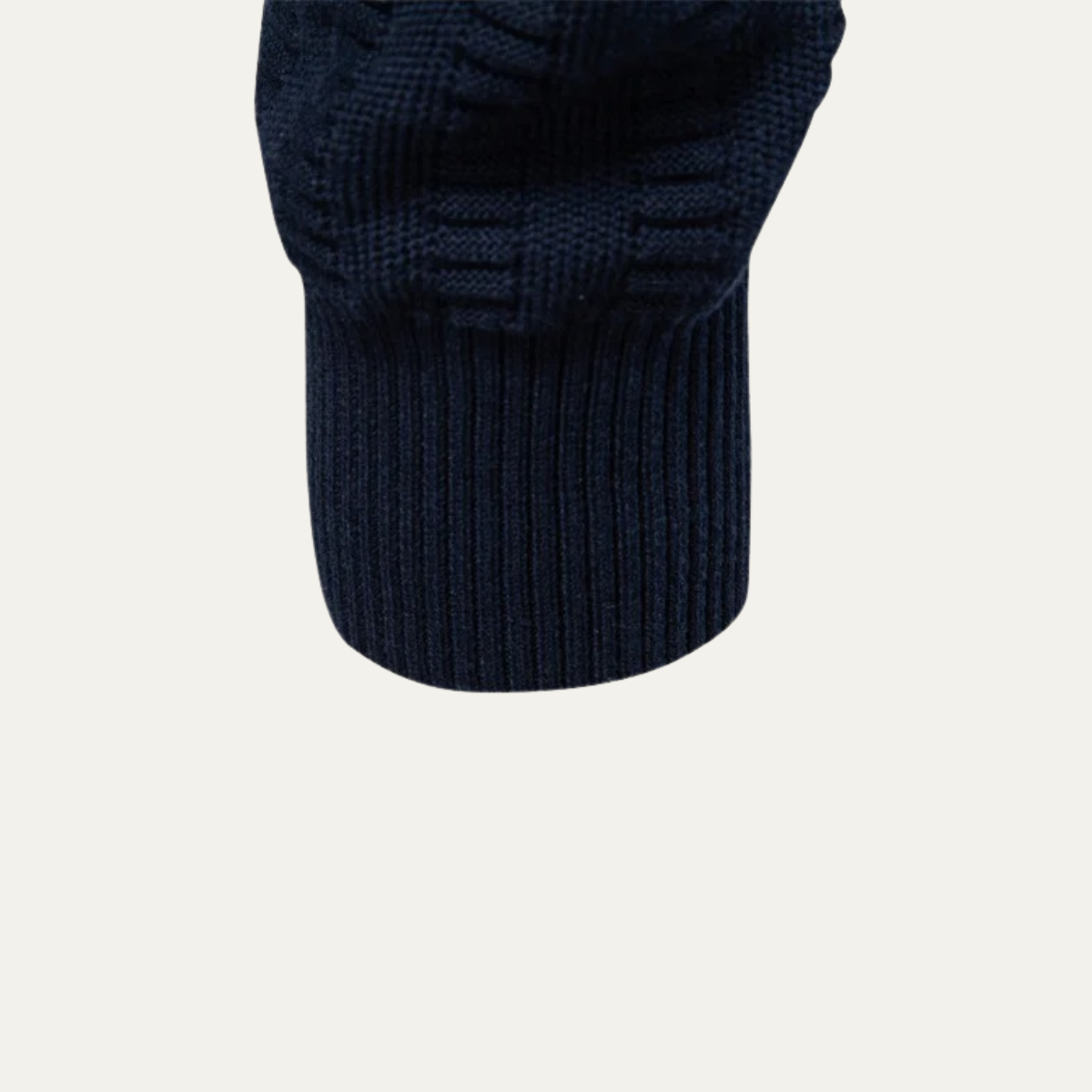 The Cotswold – Pull homme à col zippé en maille chaude