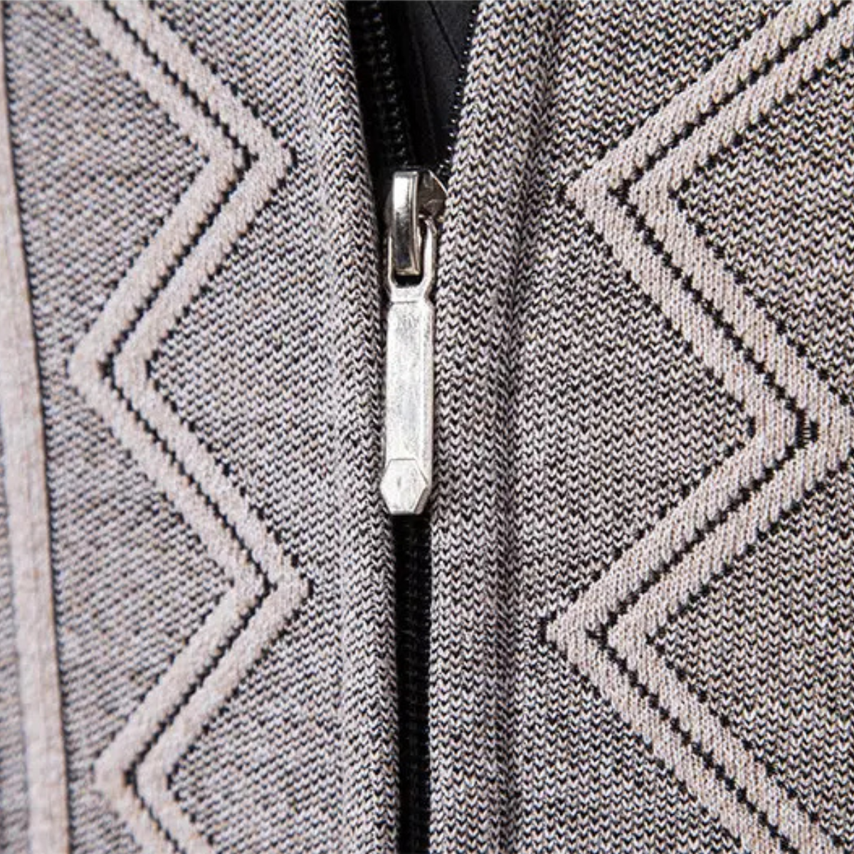 The Chianti – Veste Tricotée Zippée à Motifs Homme