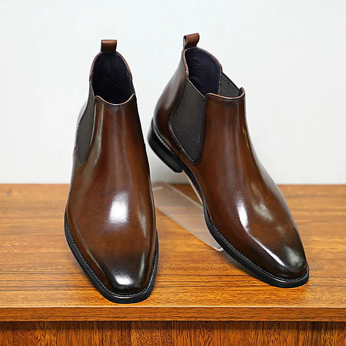 The Hawthorne - Bottines élégantes en cuir pour homme, à enfiler