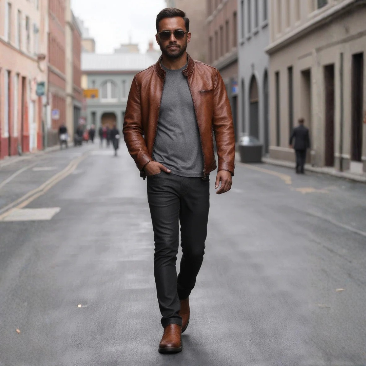 The Montalcino - Bottes Chelsea Classiques en Cuir Marron pour Homme