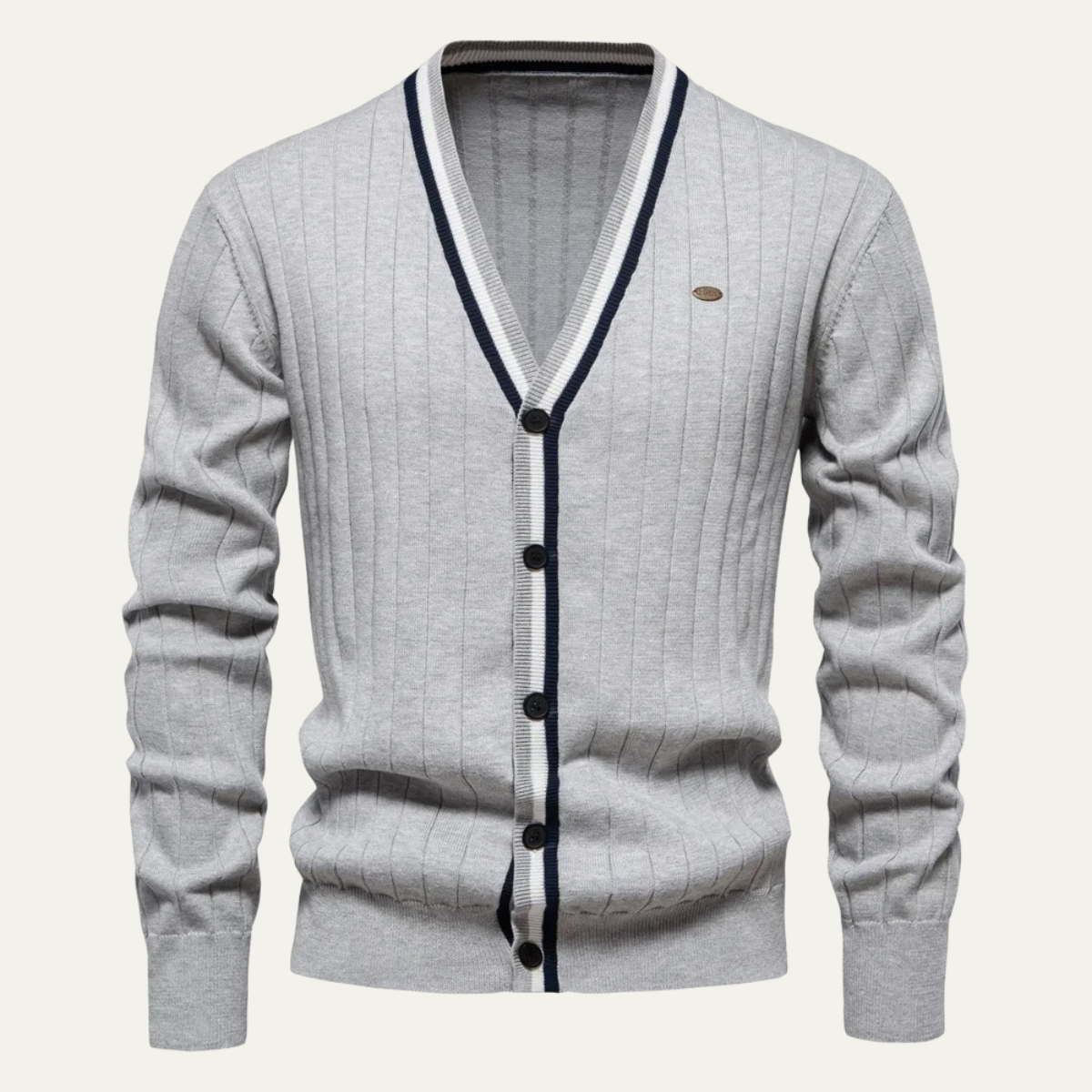 The Montecatini – Cardigan Boutonné Col V Homme
