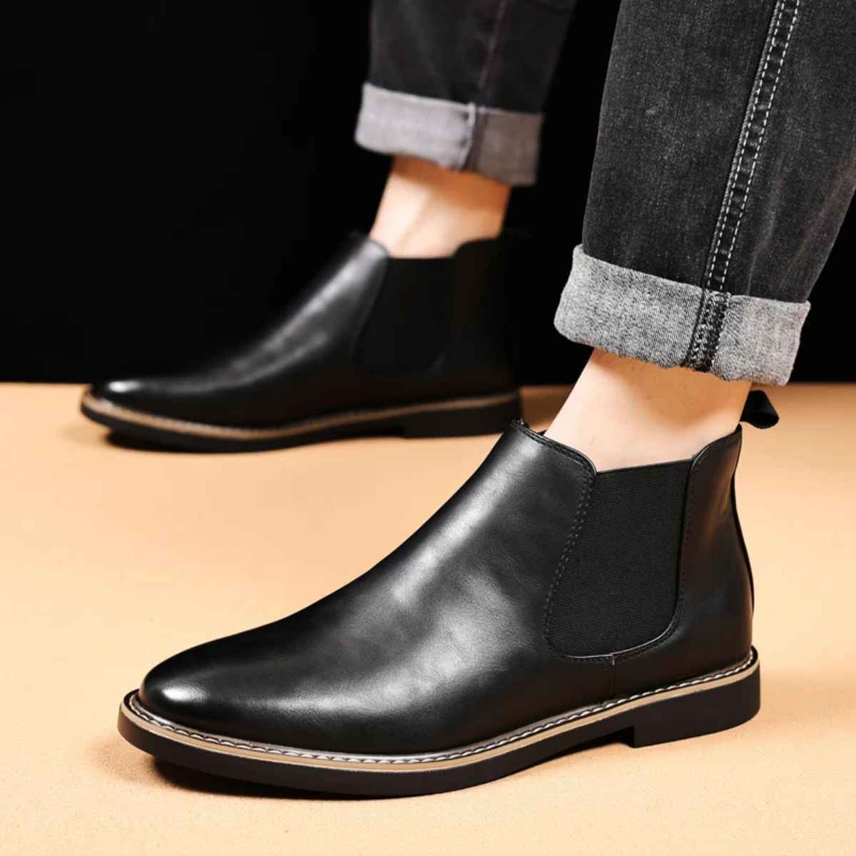 The Piacenza - Bottes Chelsea Classiques en Cuir Tendance pour Hommes