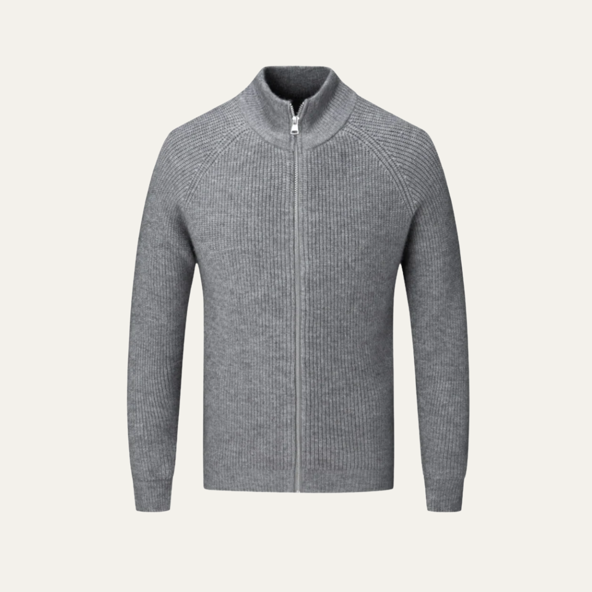 The Merino - Cardigan zippé en laine mérinos pour homme